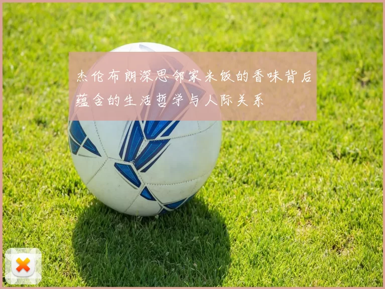 杰伦布朗深思邻家米饭的香味背后蕴含的生活哲学与人际关系